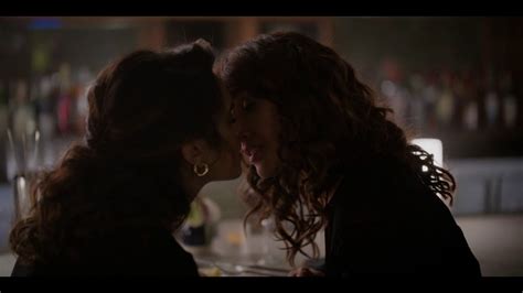 lesbians tongue kissing|The L Word: Generation Q 2x02 Kiss Scene